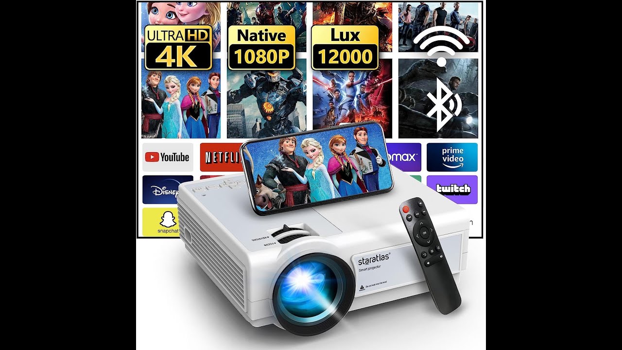 Unboxing Staratlas 4K Projector with WiFi and Bluetooth, 12000 lumens