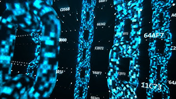 Abstract Blockchain Internet Network Code Future Security Concept 4K VJ Loop Motion Background