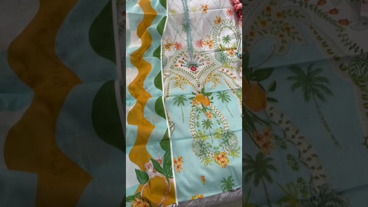 No. 9639946208 Guljee brand Original Pakistani Printed Lawn Suits 👌