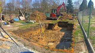 Výkop stavební jámy pro bazén - Výkop bazénu za 3 hodiny!! #ZemníPráceDostál 👷⛏️🌊