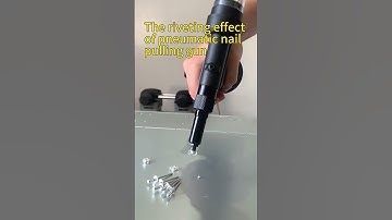 Pneumatic nail gun, once pulled off, no nail stuck #rivet #hardwaretools #how