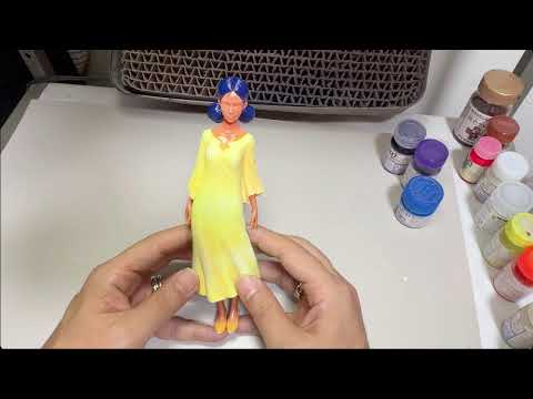 ララァをリアルに作りたい アトリエイット1/8ララァ・スン製作 - YouTube