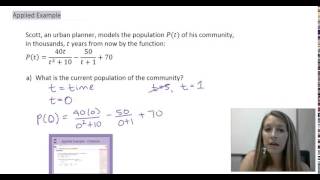 6: Infinite Limits Applied Example