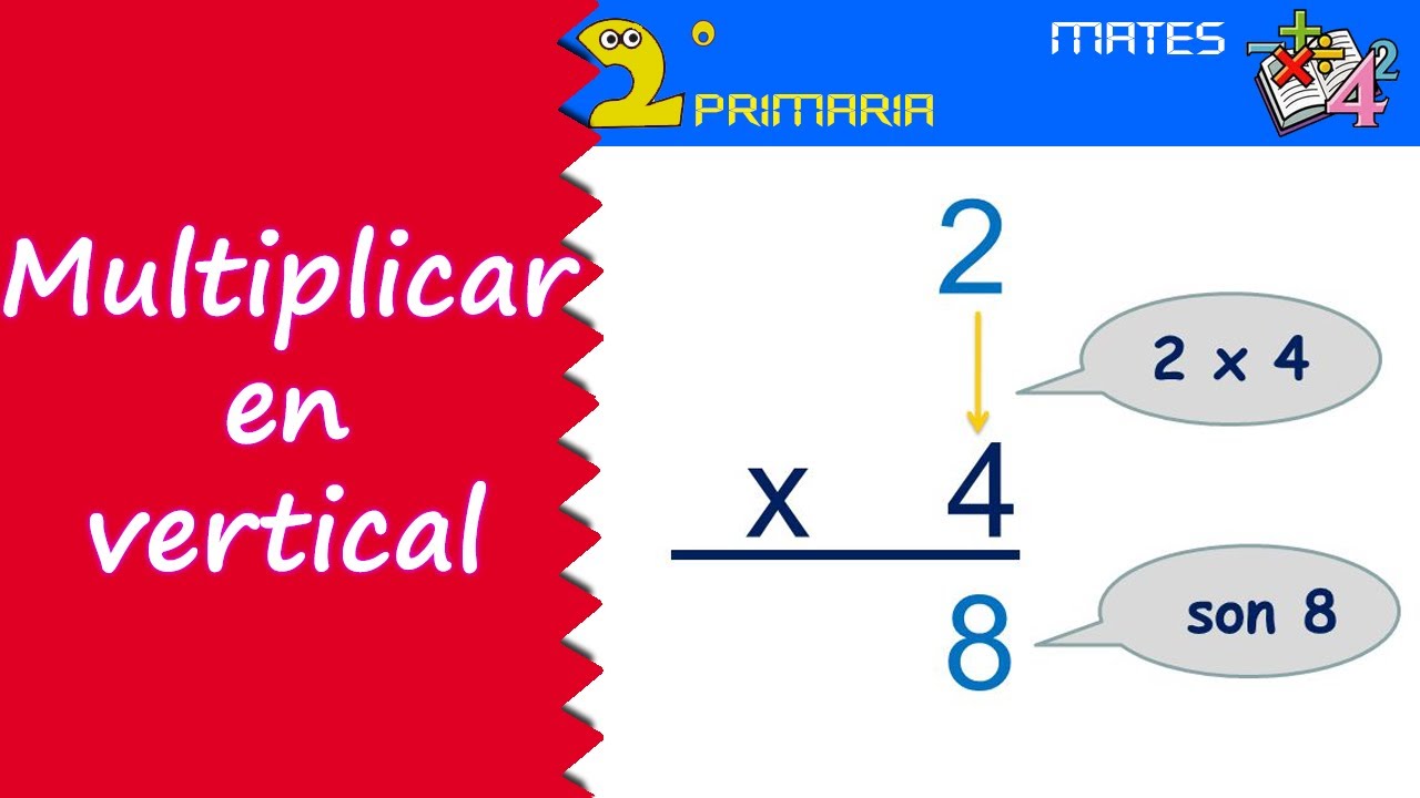 Mate, 2º Primaria. Tema 10. Multiplicaciones en vertical - YouTube