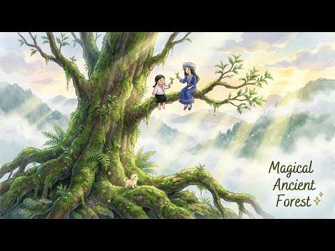 Tea Picking on Ancient Trees 🍃 Ghibli Style ASMR | Suối Giàng, Vietnam
