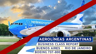AEROLÍNEAS الأرجنتين 737 درجة الأعمال 【تقرير رحلة 4K】 تحلق إلى ريو!