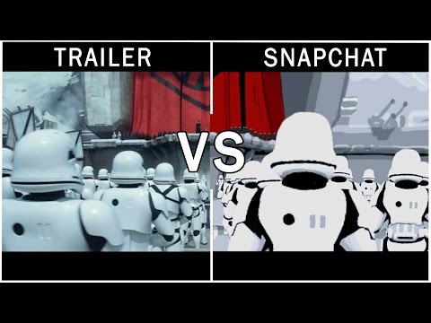 STAR WARS SNAPCHAT TRAILER COMPARISON