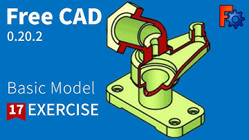FreeCAD Tutorial for beginners,basic model exercise-17