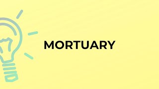What is the meaning of the word MORTUARY?