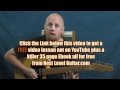 Electric Blues guitar licks lesson Albert King inspired I'll Play the Blues For You style song