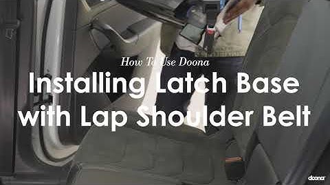 How to install the LATCH base with lap shoulder belt | Doona + Car Seat & Stroller