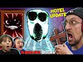 We beat roblox doors hotel update by trapping ambush with crucifix fgteev vs new door 100