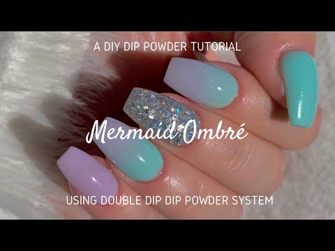How to: Mermaid Ombre Nails | HONEST FIRST IMPRESSIONS | Double Dip Store