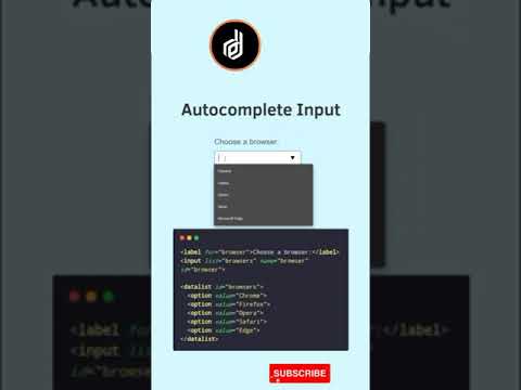 Autocomplet input