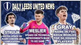 Archie In Worlds Best | Struijk Injury Update | Meslier on Technical Improvements | Rodon on Ampadu