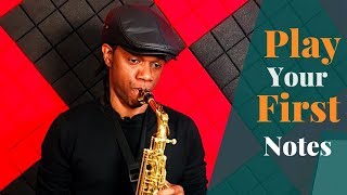 How To Play Your First Notes-Beginner Saxophone Lesson