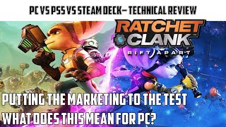 Ratchet & Clank: Rift Apart - Testing the SSD of the PS5 vs PC, Steam Deck. A new generation begins