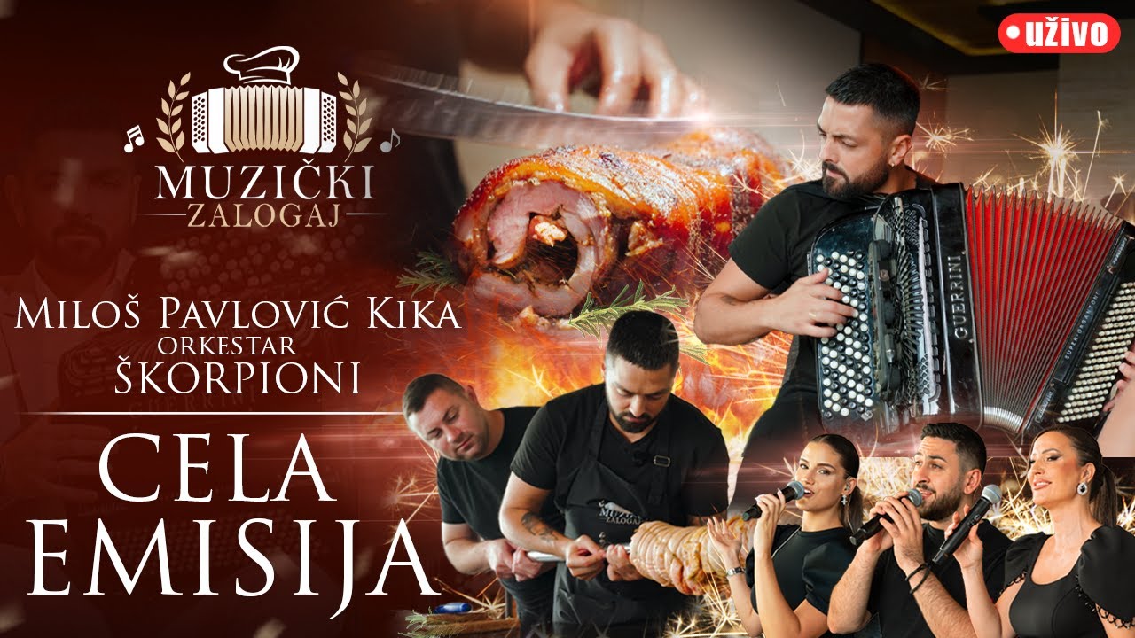 MILOŠ PAVLOVIĆ KIKA I ŠKORPIONI - CELA EMISIJA (ROLOVANA PRASETINA) (MUZIČKI ZALOGAJ) 2025.