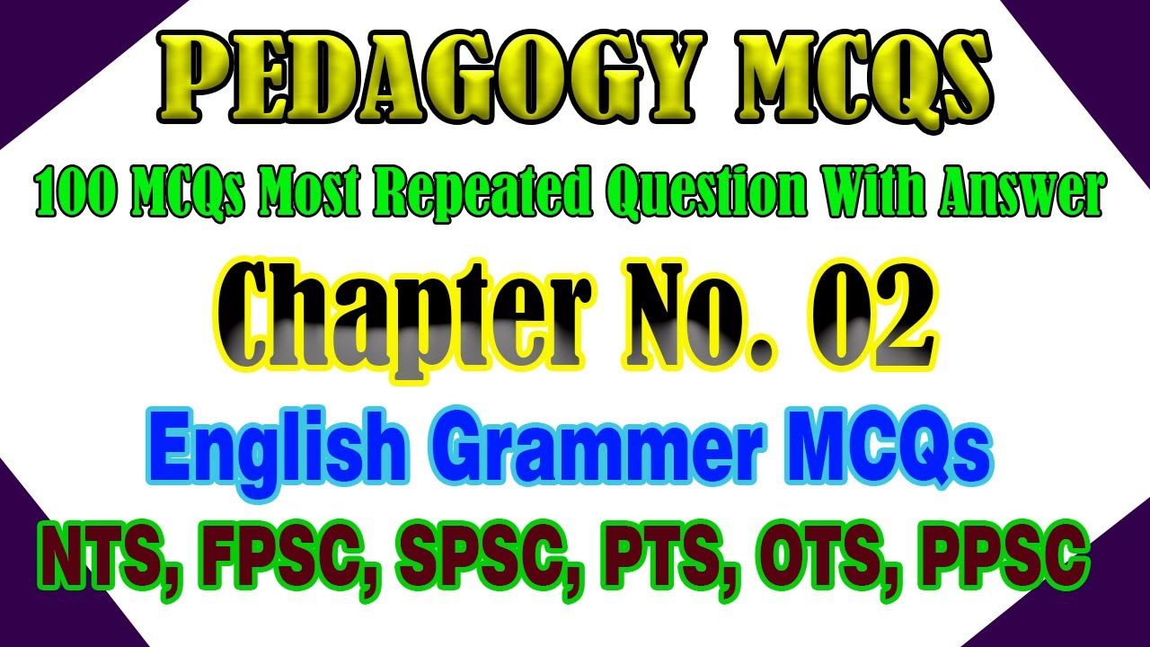 Pedagogy MCQs for PST & JEST Test Preparation MCQs Questions with Answers 2021 || Pedagogy 100 MCQs