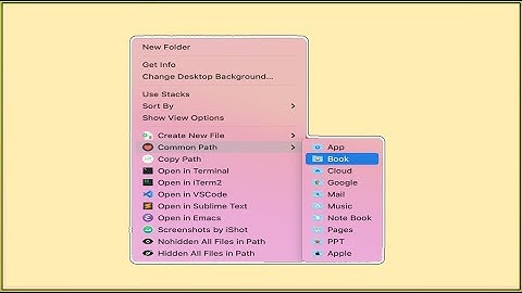 How Do You Add Items To The Right Click Menu On A Mac?