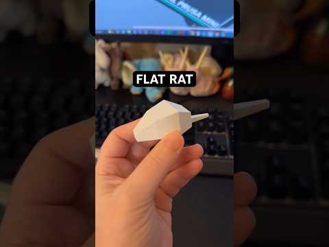 the power of 3D printing a Rat #lowpoly #lowpoly3d #lowpoly art #3dprinting
