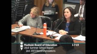 Board of Education Instruction Work Group 1/7/2019
