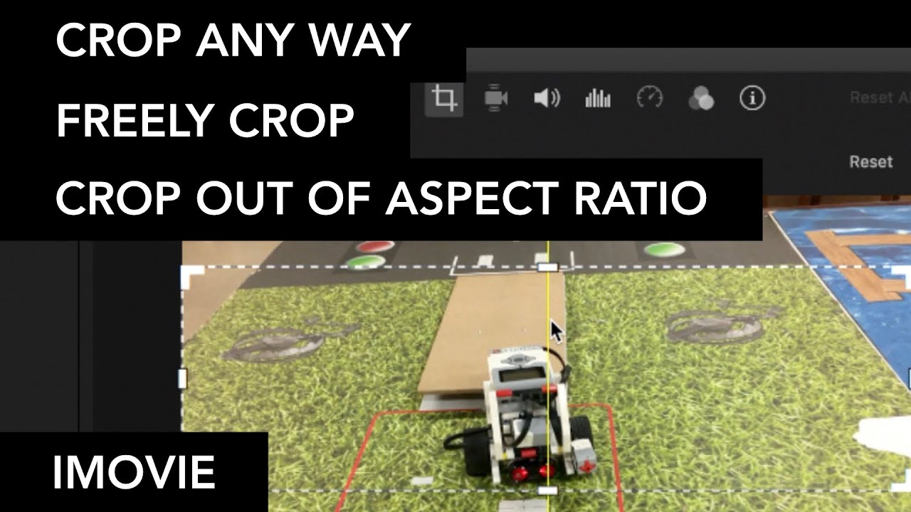How to Custom Crop, Crop ANY way, Crop out of (Ignore) Aspect Ratio in iMovie - YouTube