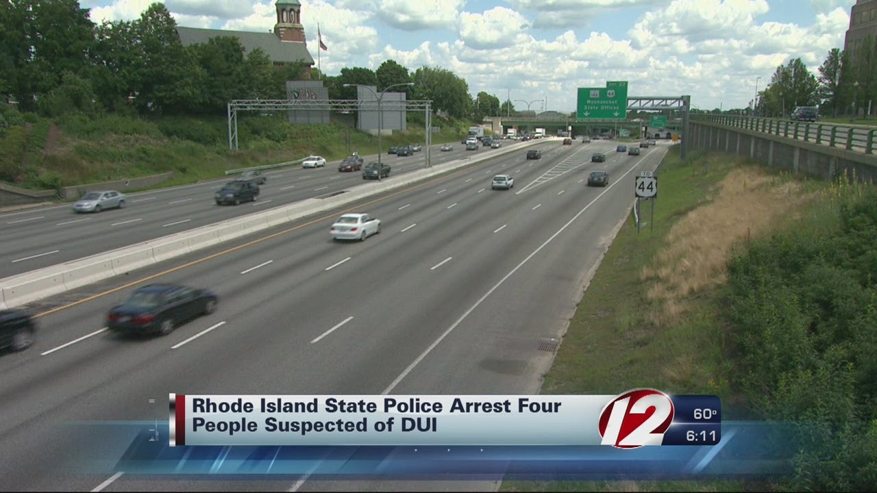 Rhode Island State Police arrest four people suspected of DUI - YouTube