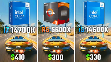 INTEL i7-14700K vs RYZEN 5 5600X vs INTEL i5-14600K | Test in 6 Games