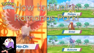 HOW TO SHINY HUNT IN RAMANAS PARK! All the Legendaries!- Pokemon BDSP