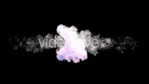 Smoke Collision In Red And White