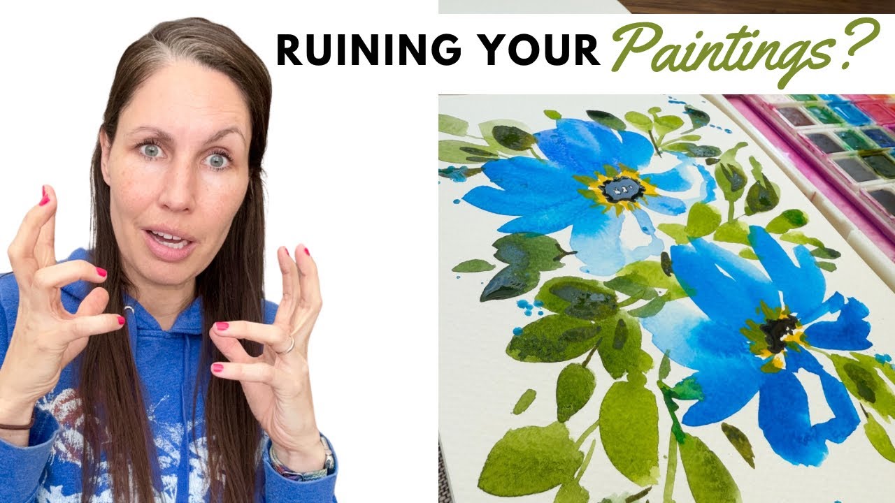 These 3 watercolor supplies might be ruining your paintings! | Art after 40