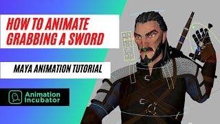 How to animate grabbing a sword | Maya tutorial