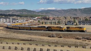 Chasing The Eastbound Union Pacific Ocs And Westbound Ca Zephyr Between Fraser And Winter Park