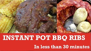 Instant Pot BBQ RIBS in less than 30 Minutes! | Easy Recipe | Pinoy Flavor