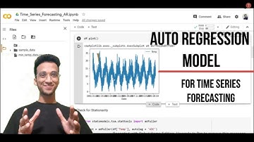 Auto Regression(AR) Model in Python| Time Series Forecasting #5|