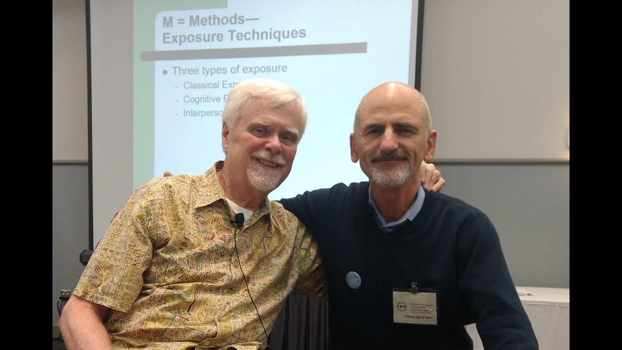 Dr. David Burns founder of TEAM CBT , with Yehuda Bar Shalom. ד