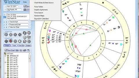 Win*Star Graphic Ephemeris