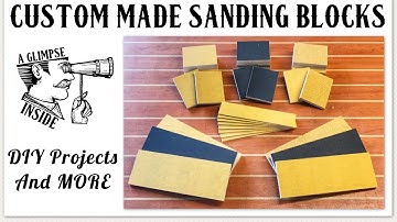 How to make Custom Sanding Blocks | Woodworking | Diy Project