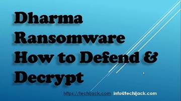 Dharma Ransomware Awareness & Decryption | Cyber Security