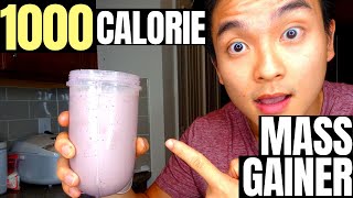 EASY & DELICIOUS Homemade Mass Gainer Shake Recipe | 1000 CALORIES