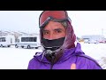 Rarámuris en maratón Oso Polar 2017 en Manitoba Canadá