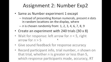 MATLAB & Psychtoolbox Tutorial Part6: Assignment #2 - Number Exp2