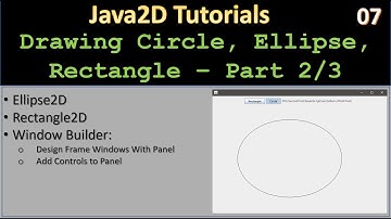 Rectangle2D & Ellipse2D | Part 2 - Setup Panels | Java2D Tutorial #07