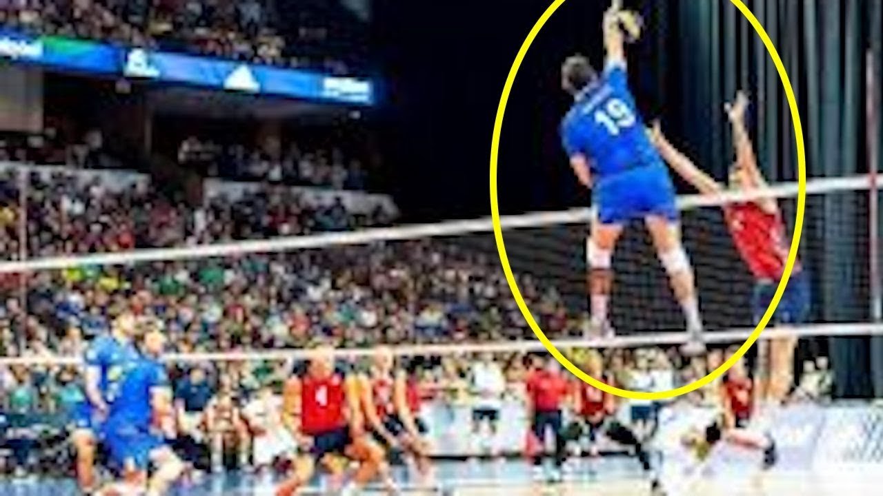 バレーボール 身長 1cm スパイク370cm テレルブラムウェルが狂 衝撃 Height 1 Cm Spike 370 Cm Volleyball Youtube