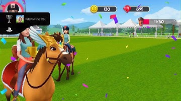 My Horse Stories Rileys first trot Trophy