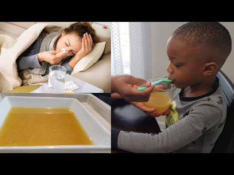 Cough, Sore Throat, Cold and, Flu Natural Home Remedy   Home Remedy For Children