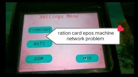 ration card epos machine network problem