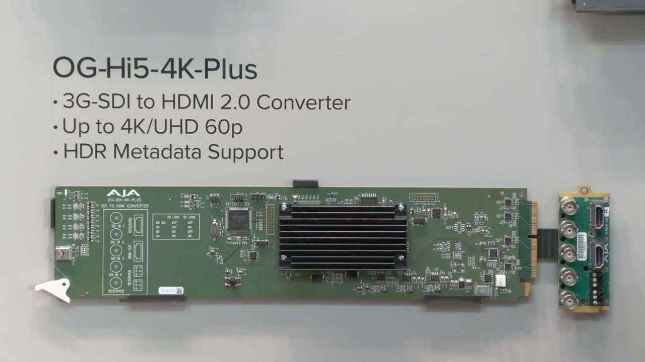 AJA openGear Hi5-4K for Scalable SDI to HDMI Conversion | ISE 2026