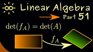 Celebrity Linear Algebra 51 | Determinant for Linear Maps [dark version] Wealth